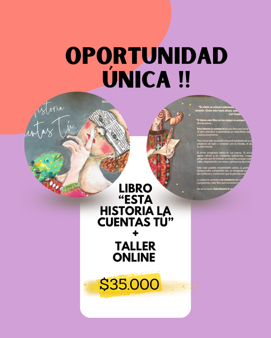 Pack TALLER y LIBRO  “Esta Historia la Cuentas Tú”