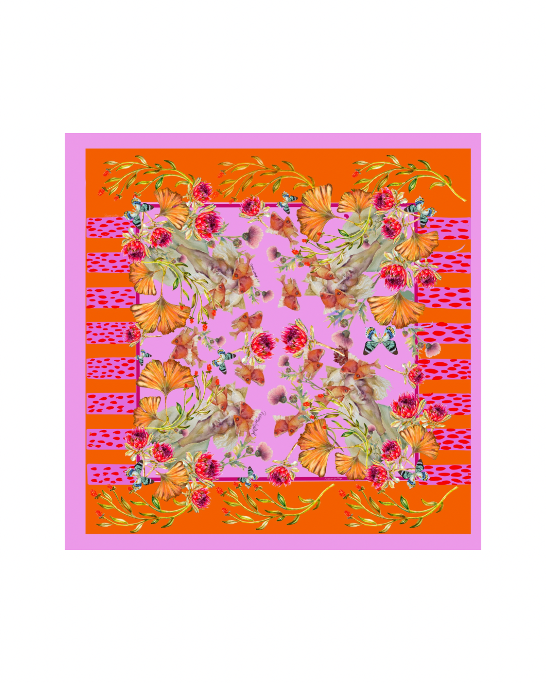Pañuelos con Arte. Danza rosa