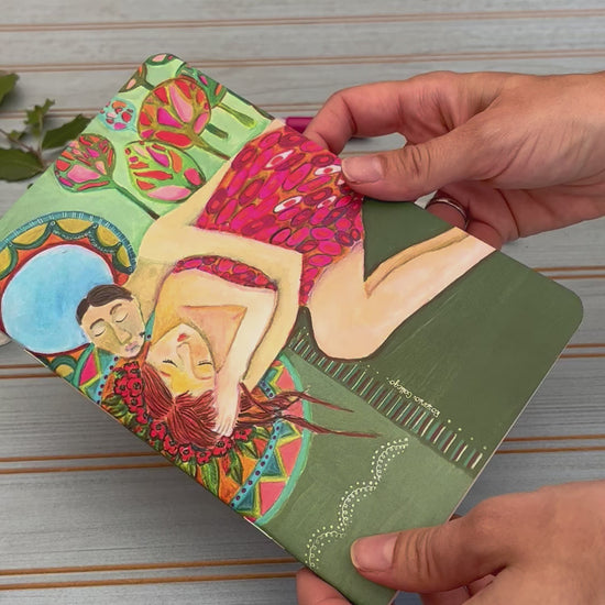 libreta Enamorados con ilustración de Rosario Gallego