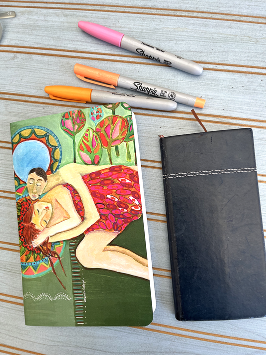 libreta Enamorados con ilustración de Rosario Gallego