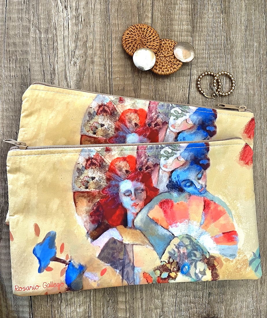 estuche Ásia con illustración de Rosario Gallego
